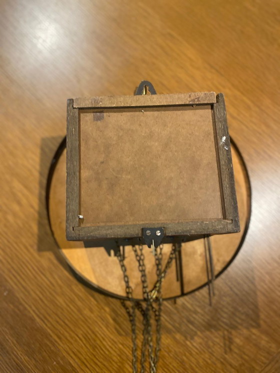 Image 1 of Duitse Junghans wandklok met gewichten – mechanisch, ca. 1950–1965