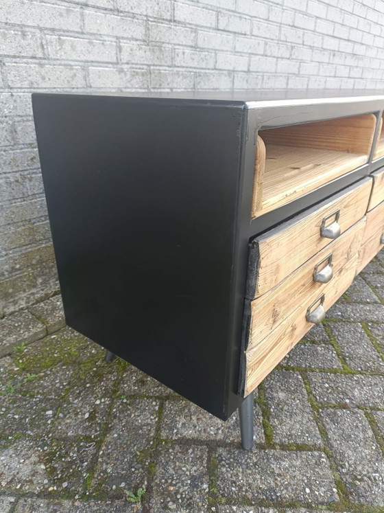 Dutchbone Sideboard Sol, Holz, Schwarz (Foto 15 von 15)