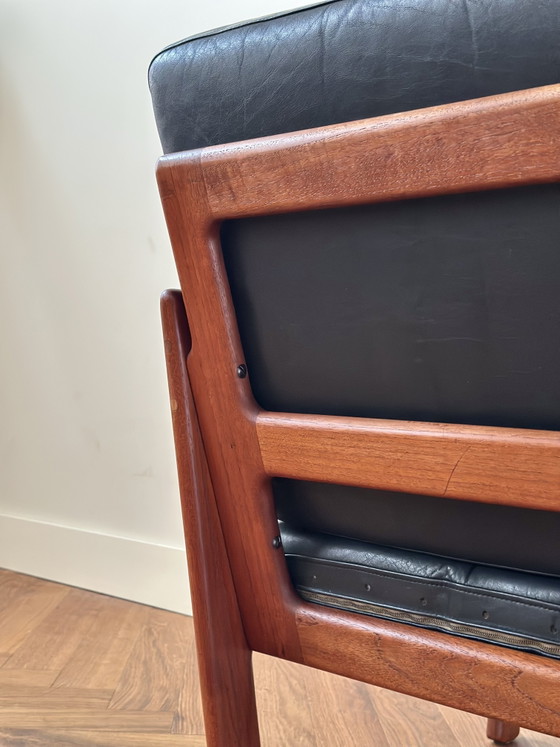 Image 1 of Vintage Deens Design fauteuil Illum Wikkelsø jaren 50/60/70