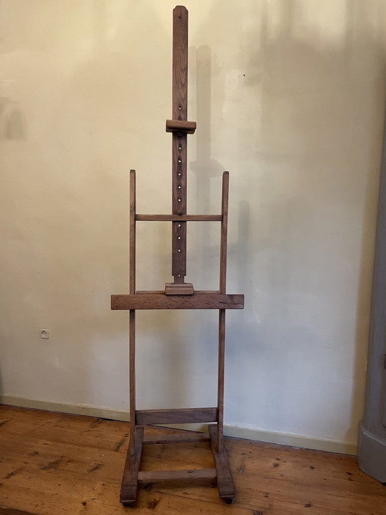 Image 1 of Large Antique Oak Easel French