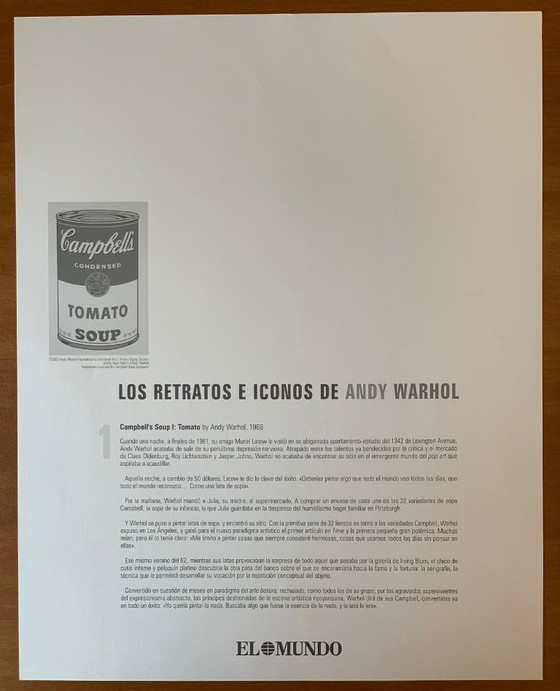 Image 1 of Campbell's Soup, 1968 – Andy Warhol (naar) | Offsetdruk onder licentie, 2007
