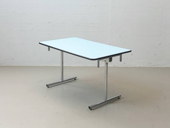 Image 1 of Mesa plegable Kelko azul práctica