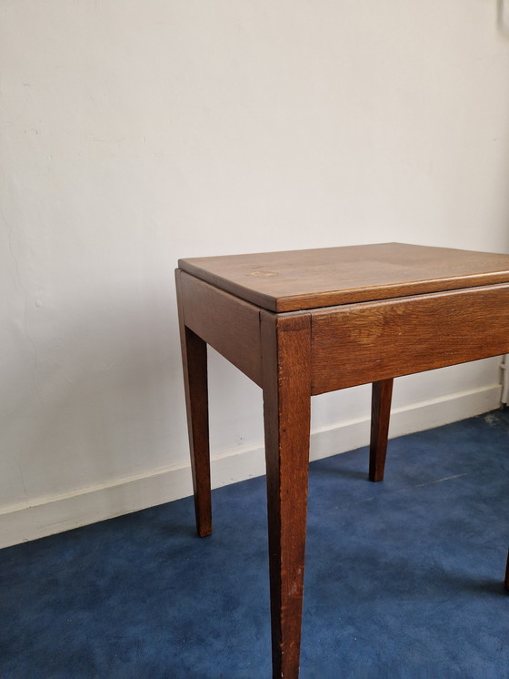 Image 1 of Mesa auxiliar escolar Amsterdam mesa de escritorio roble