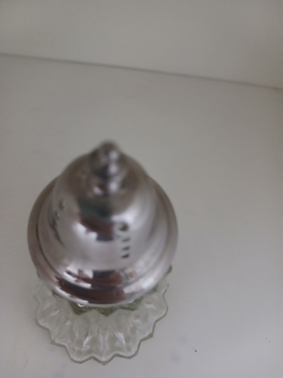 Spargizucchero antico in vetro argentato – Accessori da tavola, Glass, Silver (photo 3 of 5)