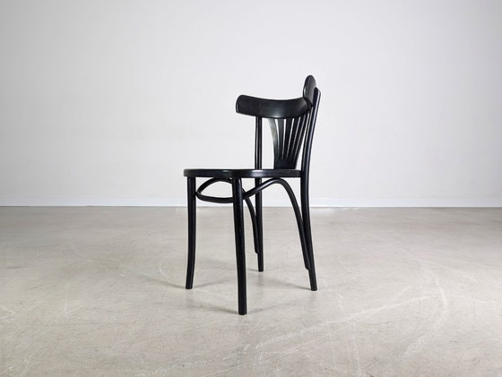 Image 1 of Silla original de mediados de siglo ZPM Radomsko café casa silla de madera curvada