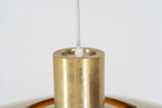 Image 1 of Early “P376” Brass Pendant Light by Jørgen Kastholm & Preben Fabricius for Nordisk Solar (Denmark, 1960s)