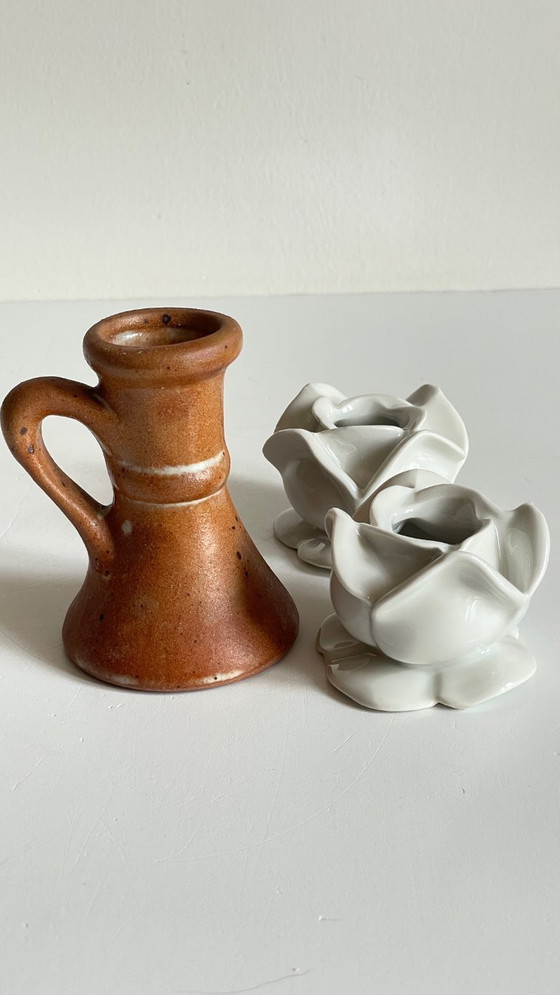 Image 1 of Candelieri d'epoca in porcellana e gres