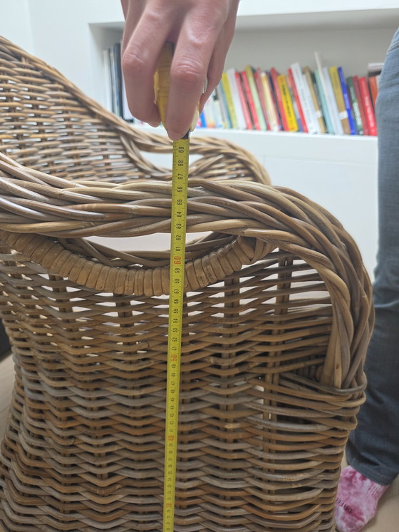 Image 1 of Vintage dining table with garden armchair