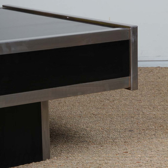 Image 1 of Square coffee table in the Willy Rizzo style, 1970