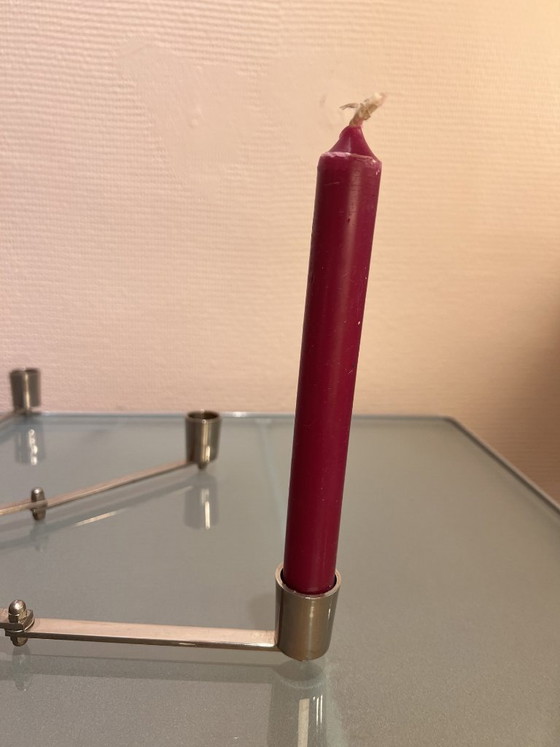Portacandele in acciaio cromato a forma di stella, anni '70 – Metallo, Cromo (photo 10 of 10)
