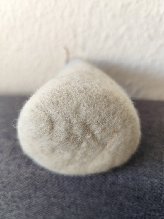 Image 1 of Aveva Cutting Vase Skandi Deko – Glass, Wool & Sand, Light Blue/White, Hygge