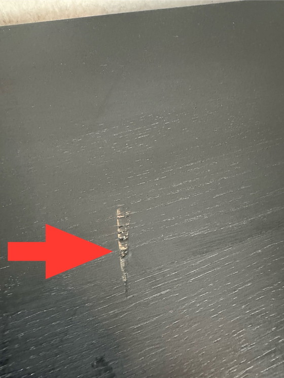 Image 1 of Table basse vintage Japandi en chêne