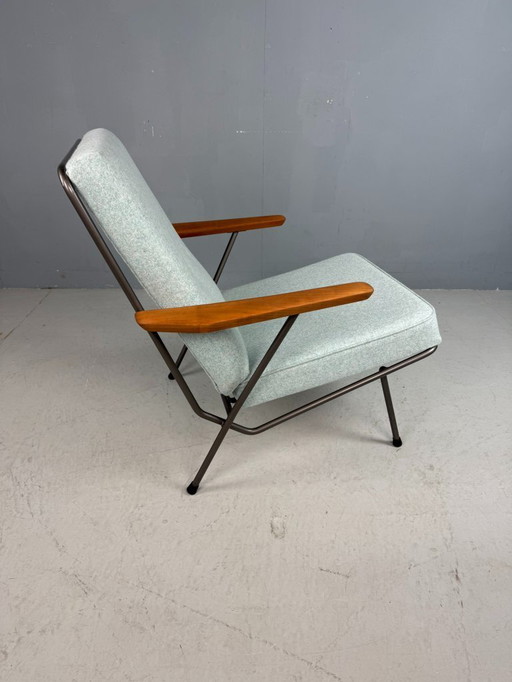 Koene Oberman Fauteuil Met Teak Armleuningen Voor Gelderland, 1954