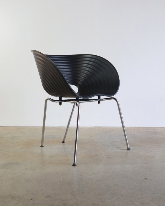Image 1 of 5x Vitra Tom Vac Stuhl schwarz von Ron Arad