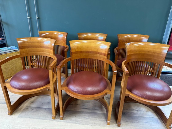 7x Sillas Barrel Cassina – Sillas de comedor, Leather, Wood (photo 2 of 8)