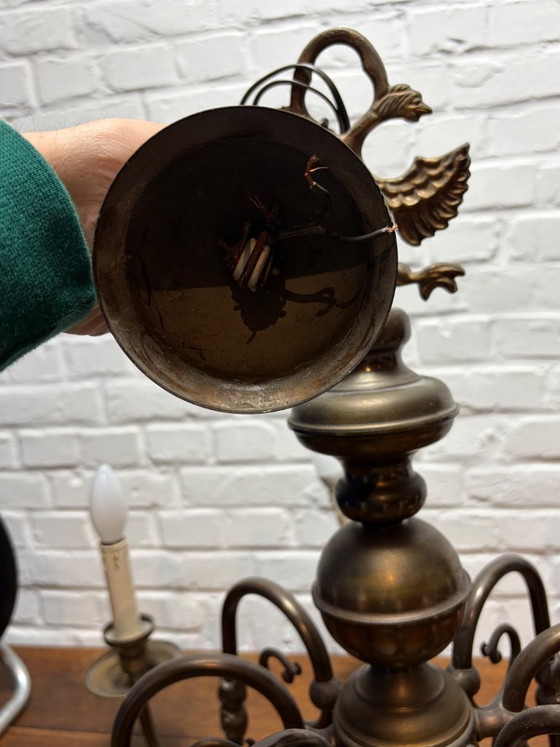 Image 1 of Lustre classique flamand/hollandais en laiton