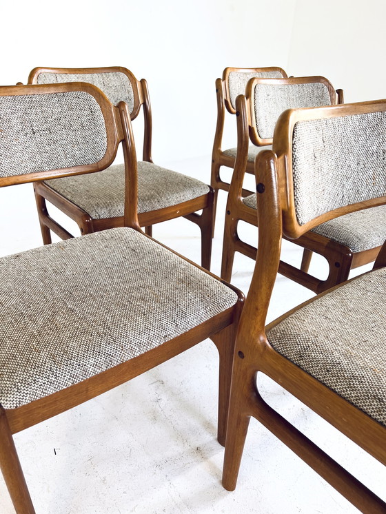 Image 1 of 6x Dining chair Johannes Andersen, Uldum Møbelfabrik '60