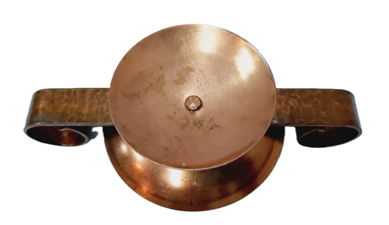 Image 1 of candelabro de cobre martillado antiguo