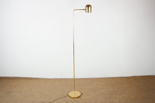 Swedish Brass Floor Lamp, Model G 230 by Bergboms 1960