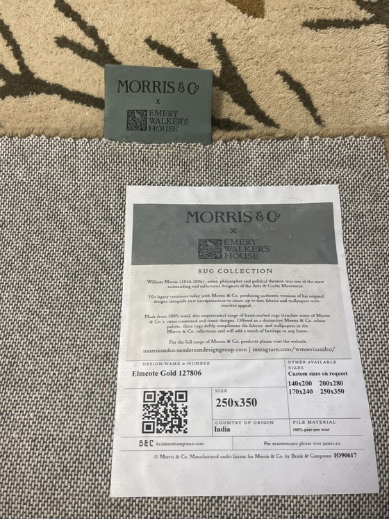 Image 1 of Brink & Campman Morris & Co Elmcote Gold Teppich