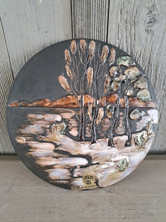 Image 1 of Ruscha art wall plate