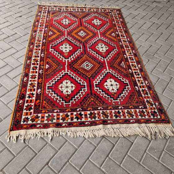 Image 1 of Tapis persan ancien tapis de laine noué à la main