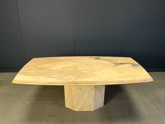 Image 1 of Vintage marmeren eettafel, jaren 70
