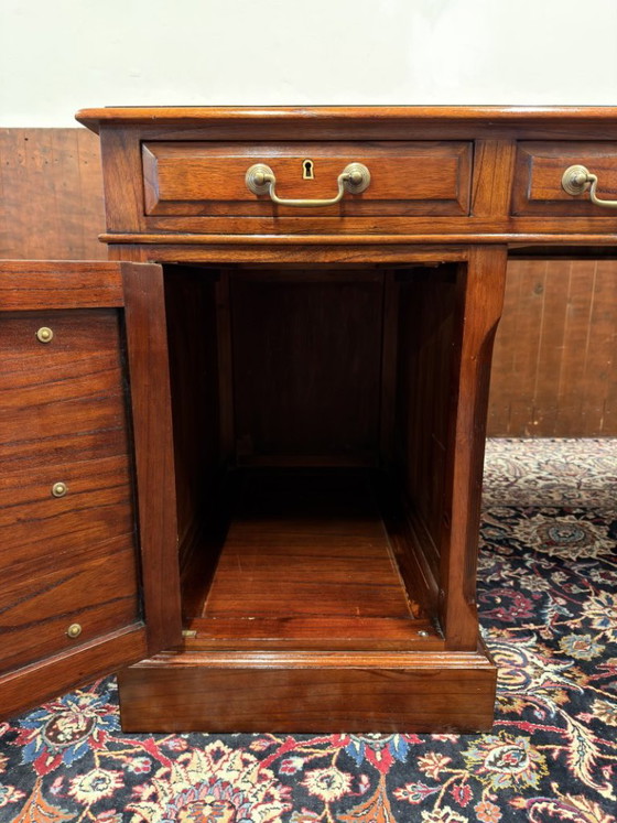 Klassischer englischer Globe Wernicke Schreibtisch – Leather, Wood (photo 13 of 19)