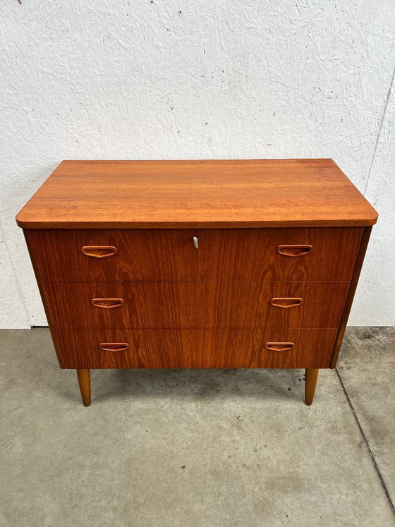 Image 1 of Cassettiera vintage, Svezia anni '60, SMI (Svensk Möbelindustri), Teak