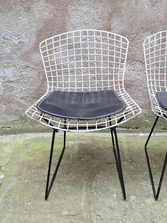 Image 1 of Set van 4 draadstoelen van Harry Bertoia, jaren 60.