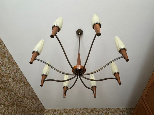 Dänische moderne Pendelleuchte aus der Mitte des Jahrhunderts