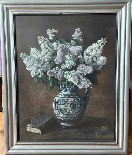 Painting "Lilacs in a vase" – Paintings & Drawings, Wood (photo 7 of 14)