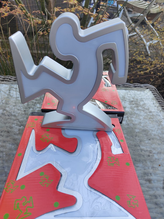 Image 1 of La Linea - Lamp after Osvaldo Cavandoli, Keith Haring - Set of 2 Pieces 1990