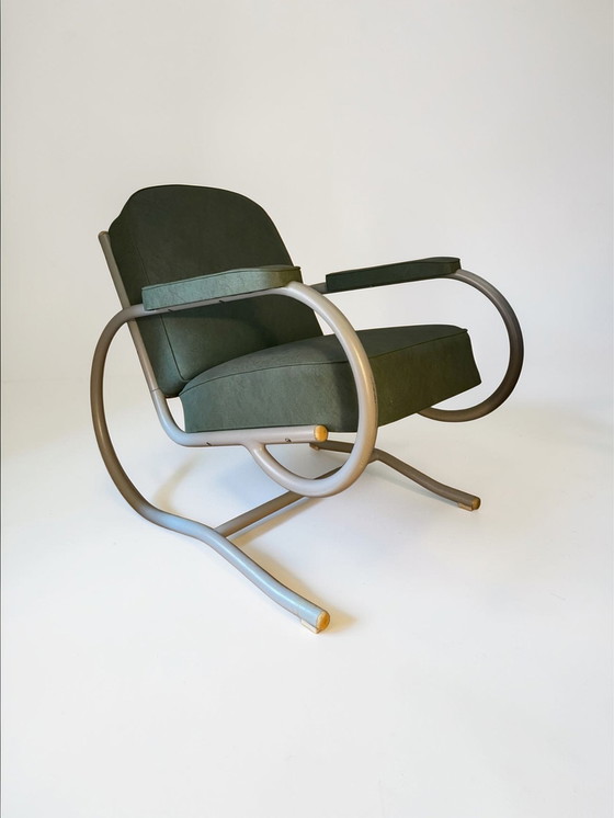 Image 1 of Set di 2 poltrone lounge di design Bauhaus, anni '70
