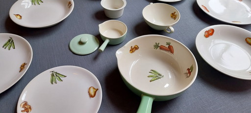 Villeroy & Boch VILBOFOUR (1960) – eine neue Zeitkapsel – 15-teiliges Set in Museumszustand (NOS) – inkl. legendärer Kochtopf