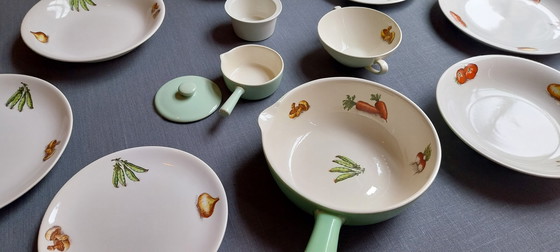 Image 1 of Villeroy & Boch VILBOFOUR (1960) – eine neue Zeitkapsel – 15-teiliges Set in Museumszustand (NOS) – inkl. legendärer Kochtopf