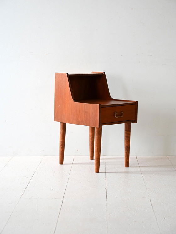 Image 1 of 1960s Bedside Table with Double Top