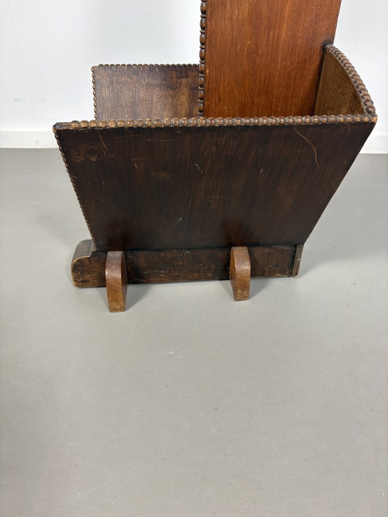 Image 1 of Modernistischer niederländischer Zeitschriftenständer im Art-Deco-Stil, 1920er Jahre