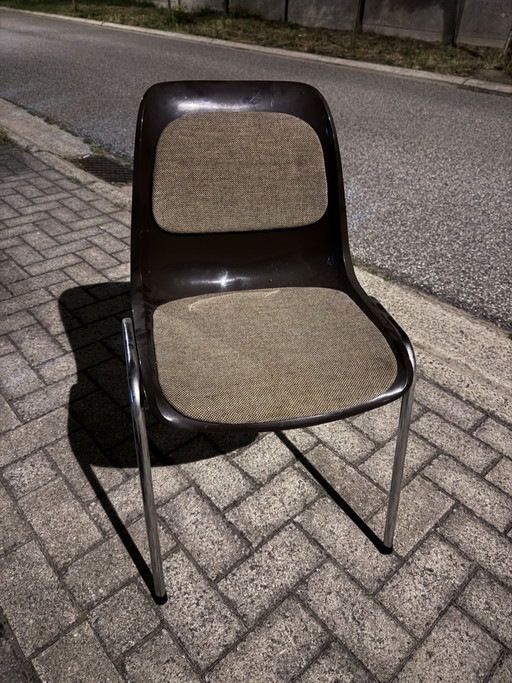 4 x "Europa" Bucket Chairs, Helmut Starke, incl. 4 extra buckets