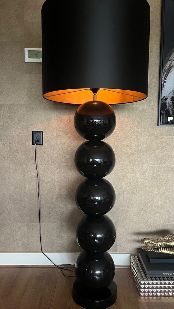 Image 1 of Stout Milano Stehlampe, schwarz, 5 Kugeln, Eric Kuster-Stil