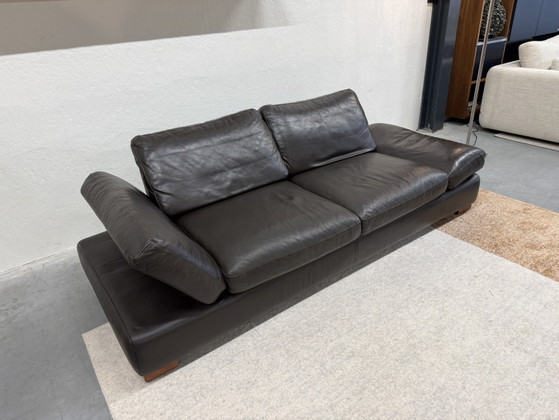 Image 1 of Divano pieghevole Wschillig in pelle marrone 235
