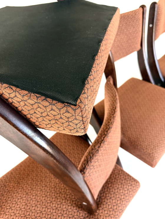 Image 1 of Set van 6 gerestaureerde Deense eetkamerstoelen ‘60