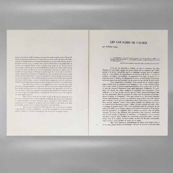 Image 1 of Alexander Calder "Derriere Le Miroir" n. 156 with Seven Lithographs by Maeght Editeur.