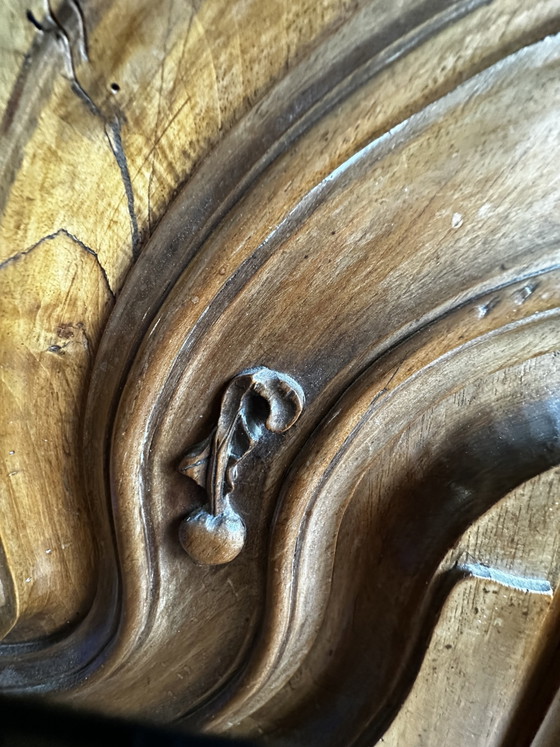Ropero alsaciano Luis XV de nogal macizo, siglo XVIII – Armoire Alsacienne 18 e siècle, Wood, Vintage (photo 14 of 15)