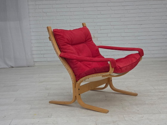 Image 1 of 1970s, Norwegian design by Ingmar Relling, model "Siesta", set of 2 chairs with footstool.