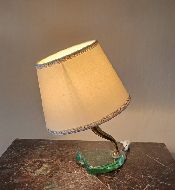 Crystal And Brass Table Lamps By Emilio Lancia, 1930s (photo 3 of 5)