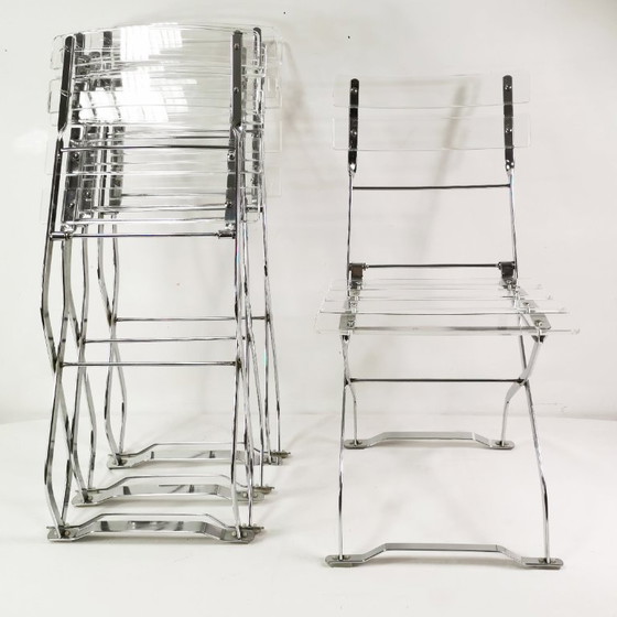 Image 1 of Set di sedie pieghevoli di design, Maison & Jardin Paris, anni '70