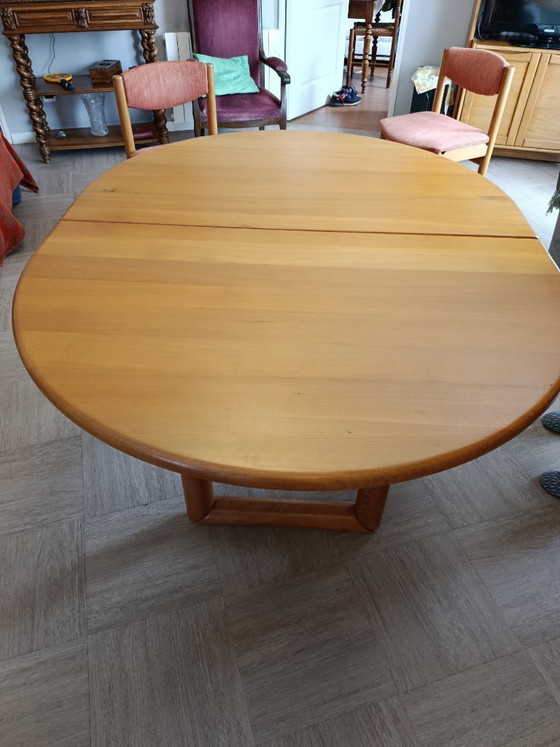 Oval table in solid elm from the Chauvin workshop – Dining tables, Wood, Textile (photo 3 of 12)