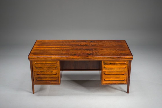 Image 1 of Moderner dänischer Chefschreibtisch Palisander von Ib Kofod Larsen für Faarup Møbelfabrik, 1960