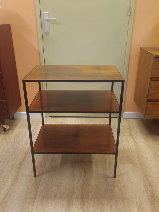 Image 1 of Vintage Sidetable Stellingkast Opbergkast Platenspeler Audiomeubel Kast Boekenkast 